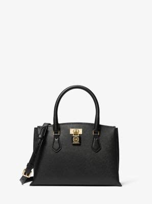 michael kors small saffiano black satchel|Michael Kors ruby medium satchel.